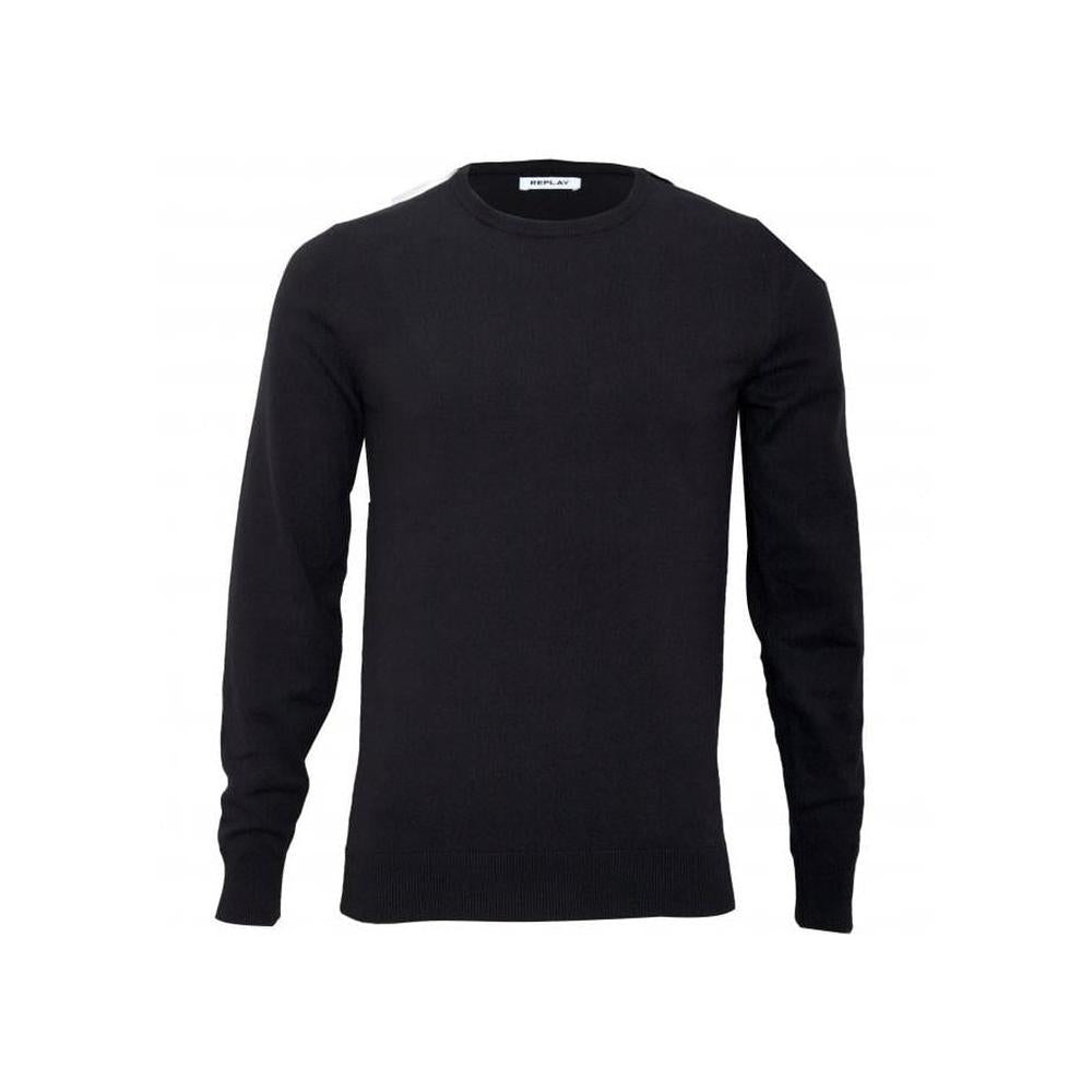 Hyperflex Cotton Crew-Neck Jumper, Navy-Replay-UNDERU