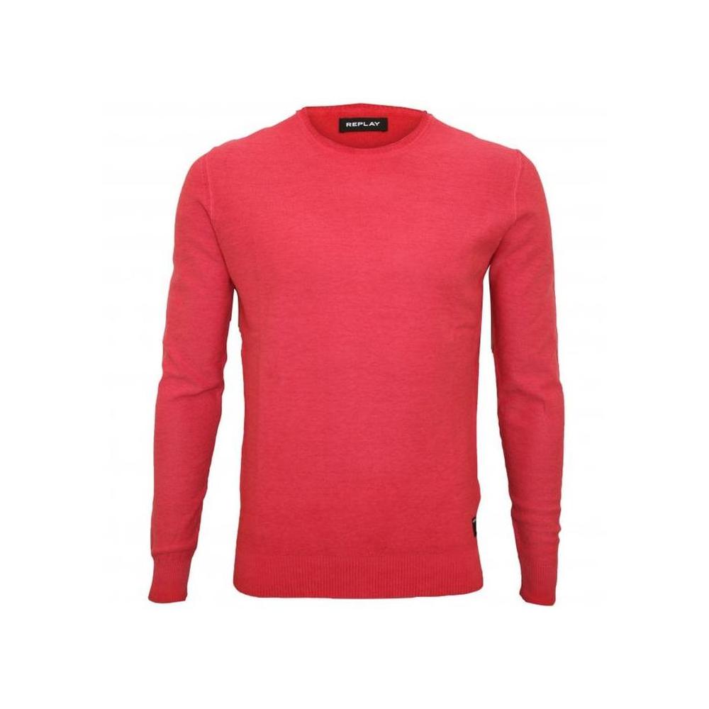 Lightweight Crew-Neck Jumper, Poppy Red-Replay-UNDERU