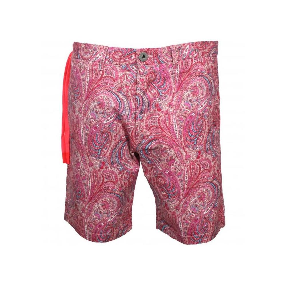 Paisley Print Chino Shorts, Pink-Replay-UNDERU