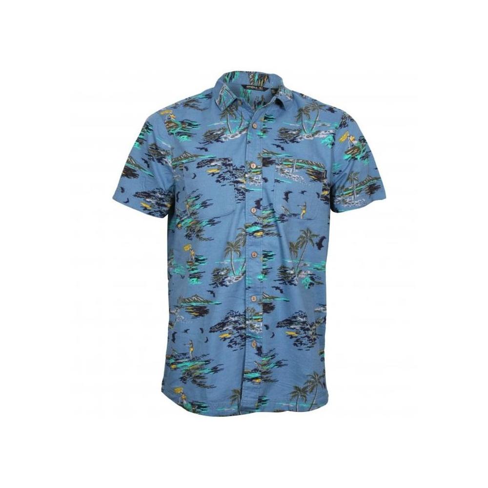 Tropical Island Short-Sleeve Shirt, Blue-O'Neill-UNDERU