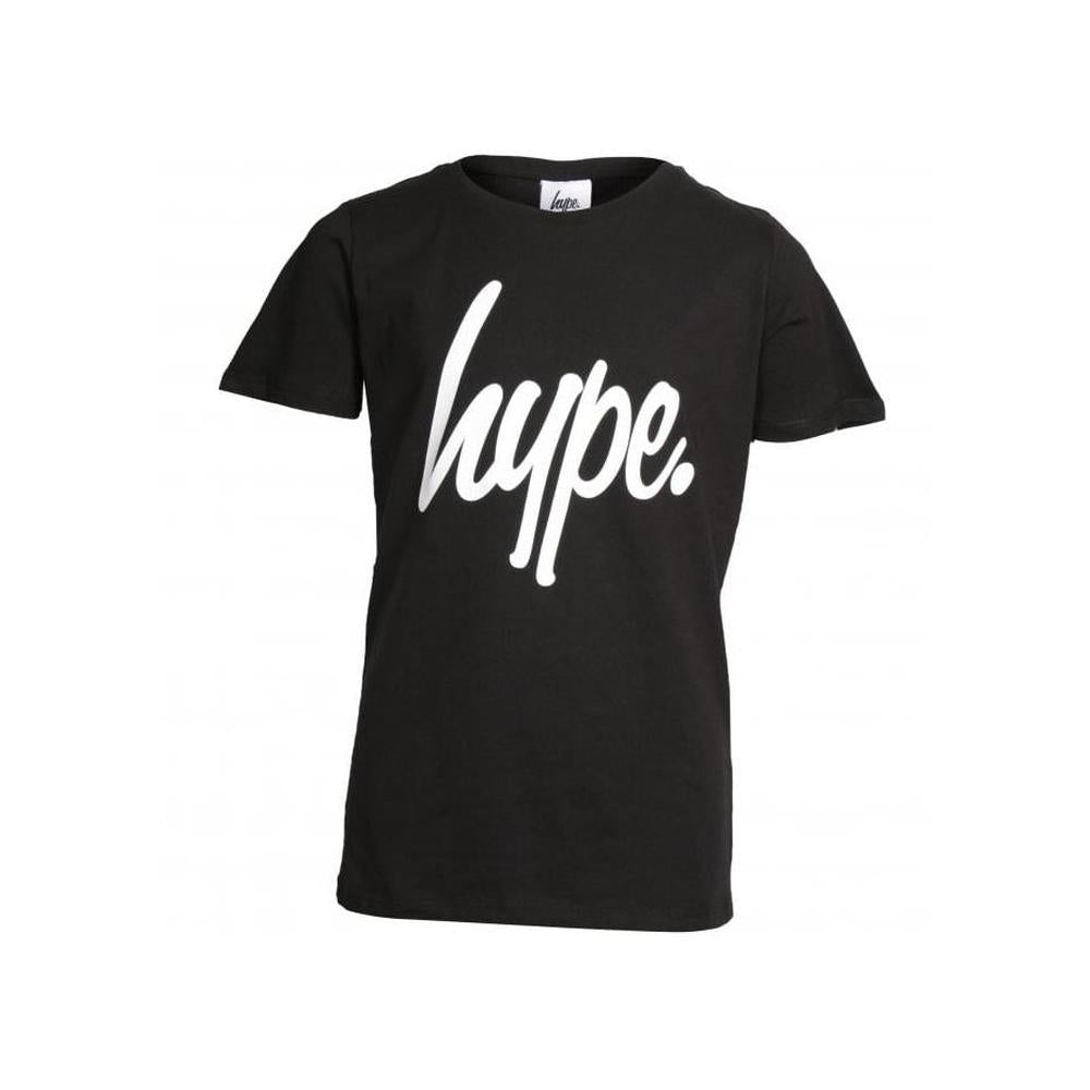 Hype-Boys Script Crew-Neck T-Shirt, Black-UNDERU