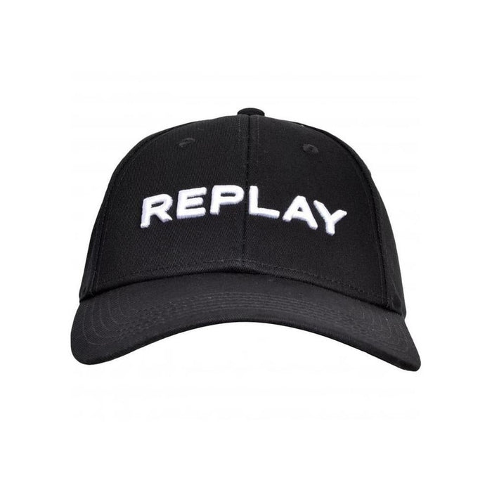 Classic Logo Baseball Cap, Black-Replay-UNDERU