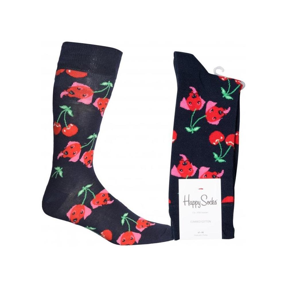 Cherry Dog Socks, Navy-Happy Socks-UNDERU