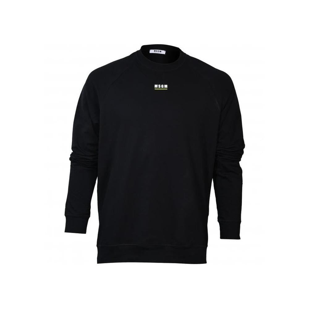 Classic Logo Track Sweatshirt, Black-MSGM-UNDERU