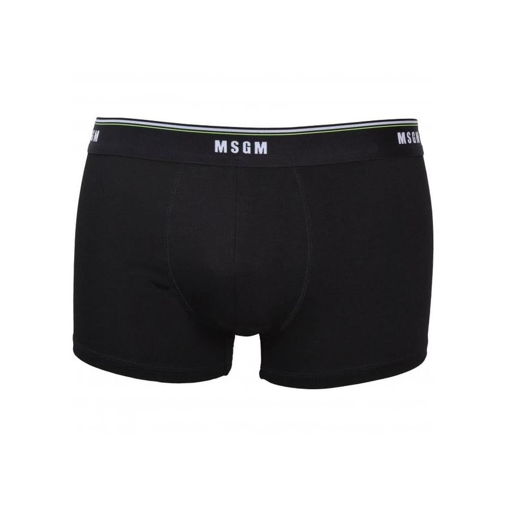 Classic Logo Boxer Trunk, Black-MSGM-UNDERU