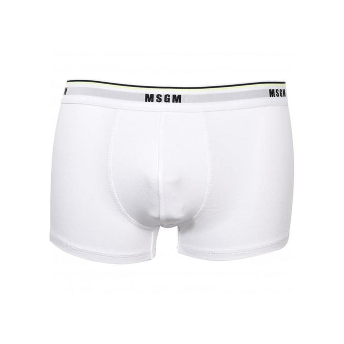 Classic Logo Boxer Trunk, White-MSGM-UNDERU