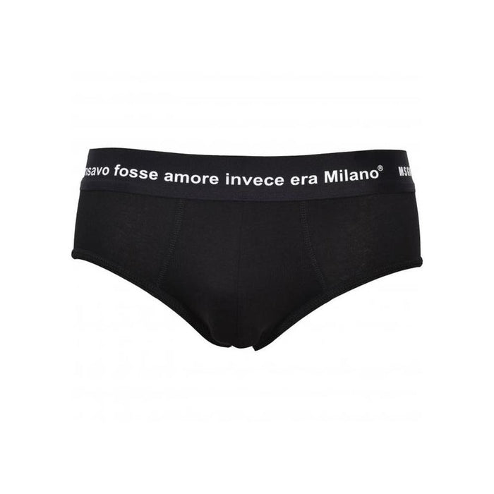 Milan Love Quote Brief, Black-MSGM-UNDERU