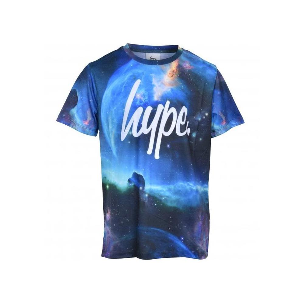 Hype-Boys Crew-Neck Galactic Boom T-Shirt, Blue/multi-UNDERU