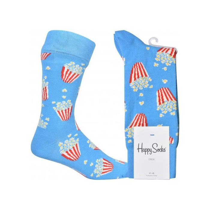 Popcorn Socks, Blue-Happy Socks-UNDERU