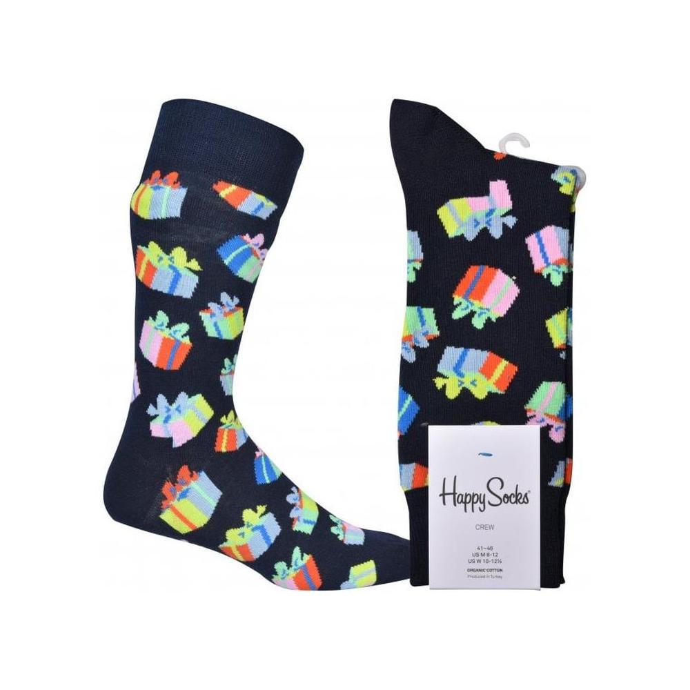 Birthday Gift Socks, Navy-Happy Socks-UNDERU