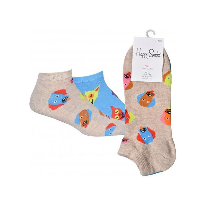 2-Pack Dog & Cat Trainer Socks, Blue/Stone-Happy Socks-UNDERU