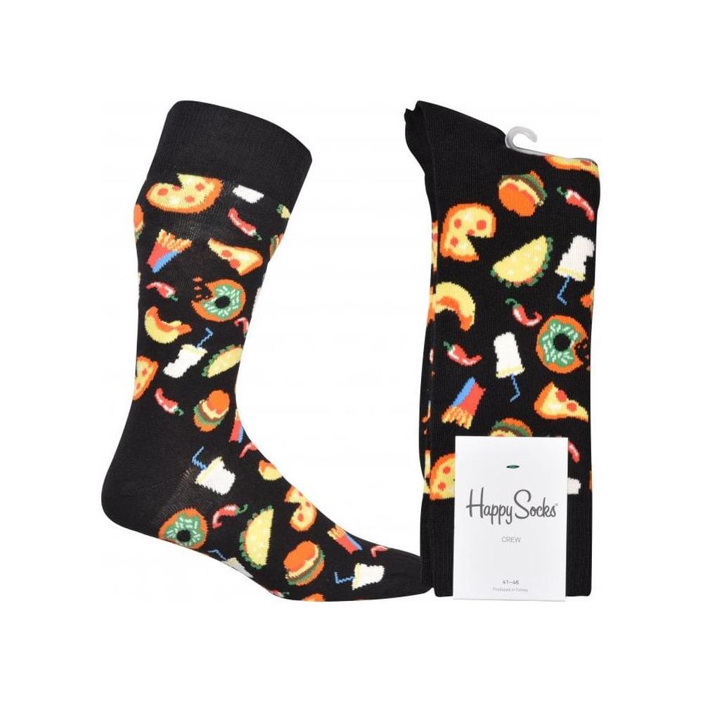 Junk Food Socks, Black-Happy Socks-UNDERU