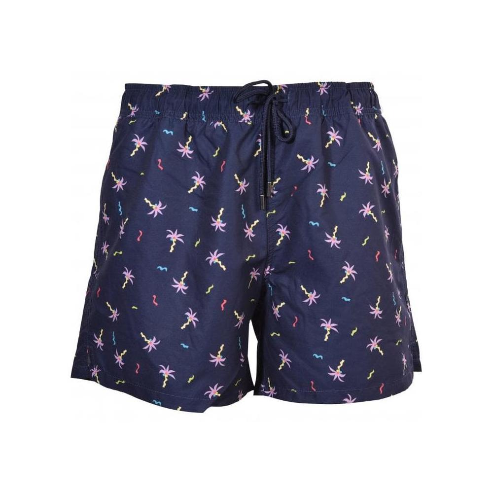 Confetti Palm Swim Shorts, Navy/pink-Happy Socks-UNDERU