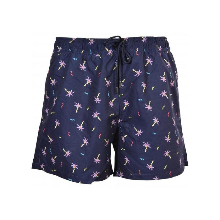 Confetti Palm Swim Shorts, Navy/pink-Happy Socks-UNDERU