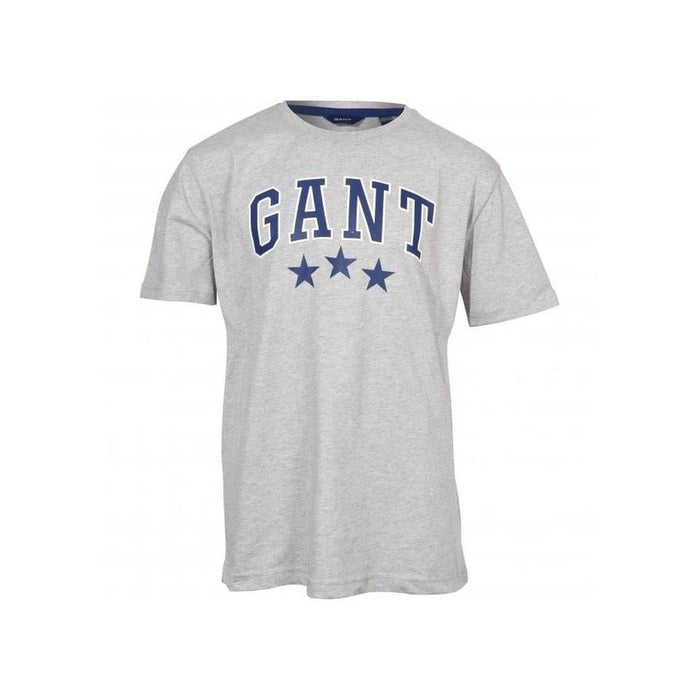 Boys Varsity Logo T-Shirt, Grey Melange-GANT-UNDERU