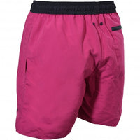 Jockey-Contrast Waistband Longer-Length Swim Shorts, Fuchsia/black-UNDERU