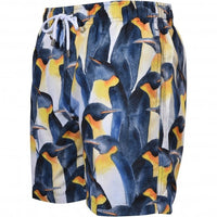 Penguin Island Swim Shorts, Black/white-Franks-UNDERU