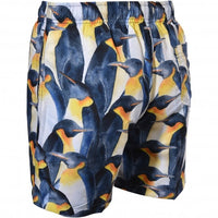 Penguin Island Swim Shorts, Black/white-Franks-UNDERU