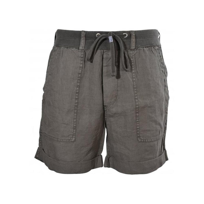 Linen Cargo Shorts, Brown-Replay-UNDERU
