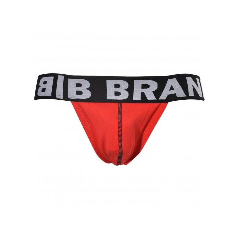 Black Band All-Round Logo Jockstrap, Red-Bill and Brandon-UNDERU