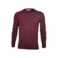 Hyperflex Cotton Crew-Neck Jumper, Burgundy-Replay-UNDERU