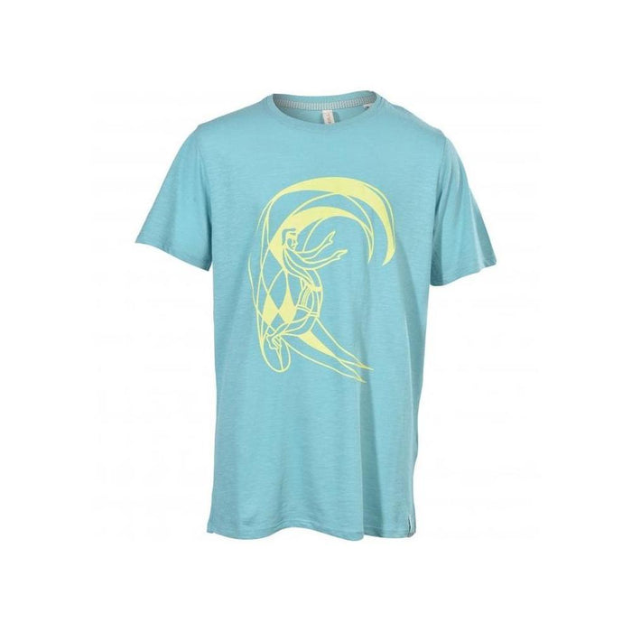 Boys Circle Surfer T-Shirt, Aqua Blue-O'Neill-UNDERU