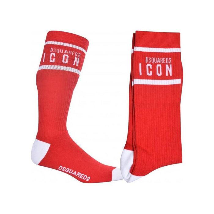 ICON Logo Sports Socks, Red/white-DSquared2-UNDERU
