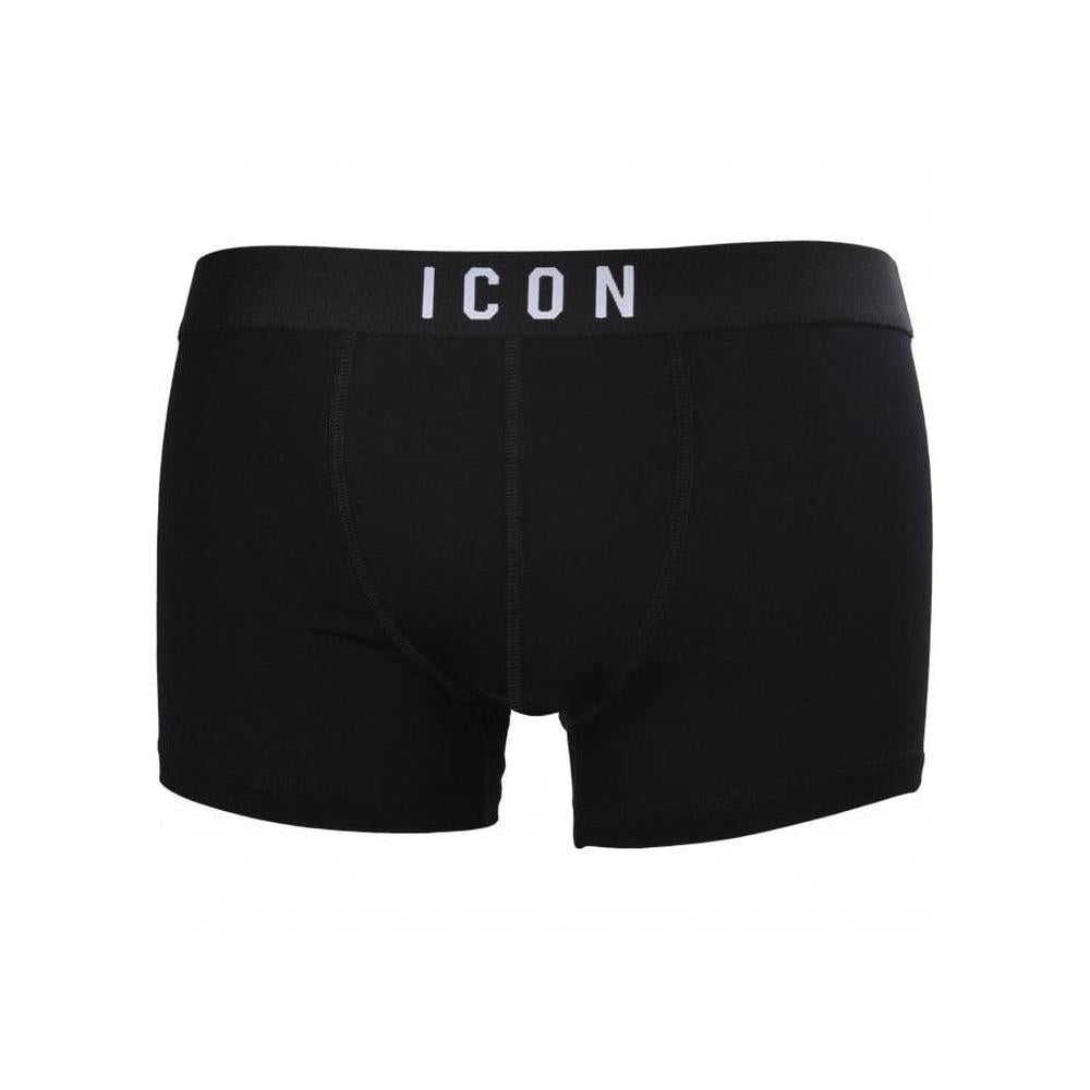 ICON Logo Boxer Trunk, Black-DSquared2-UNDERU