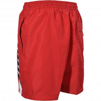 Tommy Block Logo Boys Swim Shorts, Red-Tommy Hilfiger-UNDERU