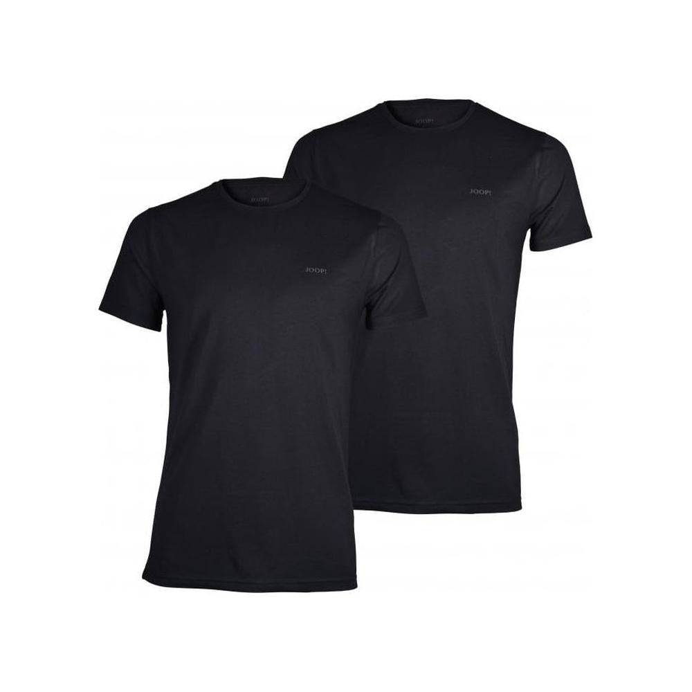 2-Pack Cotton Modal Crew-Neck T-Shirts, Black-Joop!-UNDERU