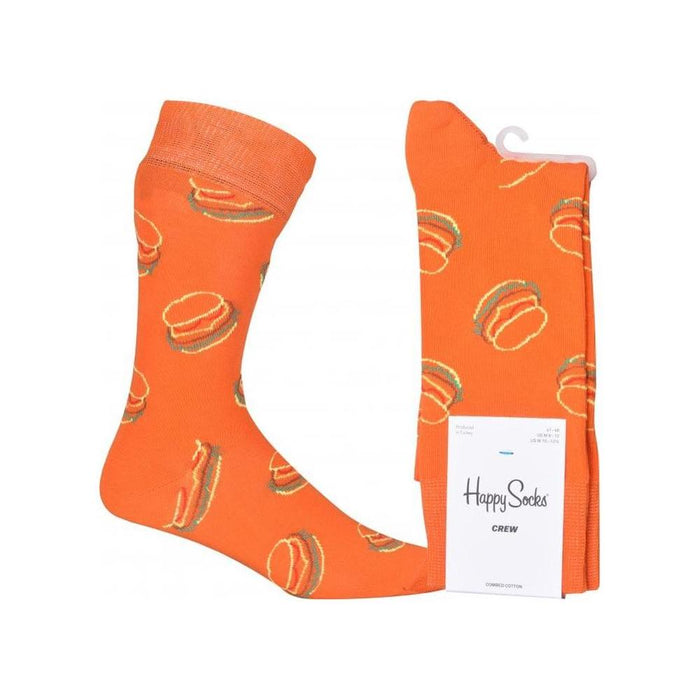Lunch Time Socks, Orange-Happy Socks-UNDERU