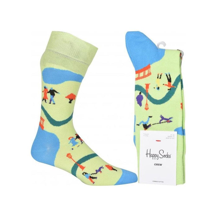 Walk In The Park Socks, Green-Happy Socks-UNDERU