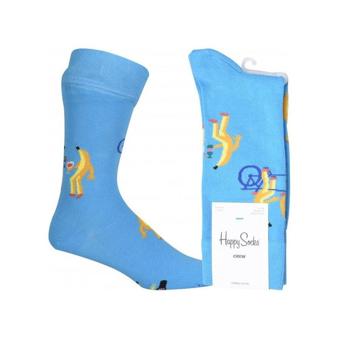 Going Bananas Socks, Blue-Happy Socks-UNDERU