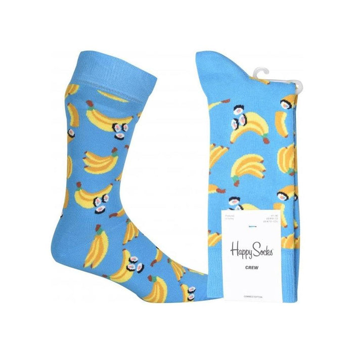 Banana Sushi Socks, Blue-Happy Socks-UNDERU