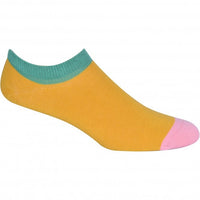 3-Pack Cherry Mates Trainer Socks, Pink/White/Yellow-Happy Socks-UNDERU