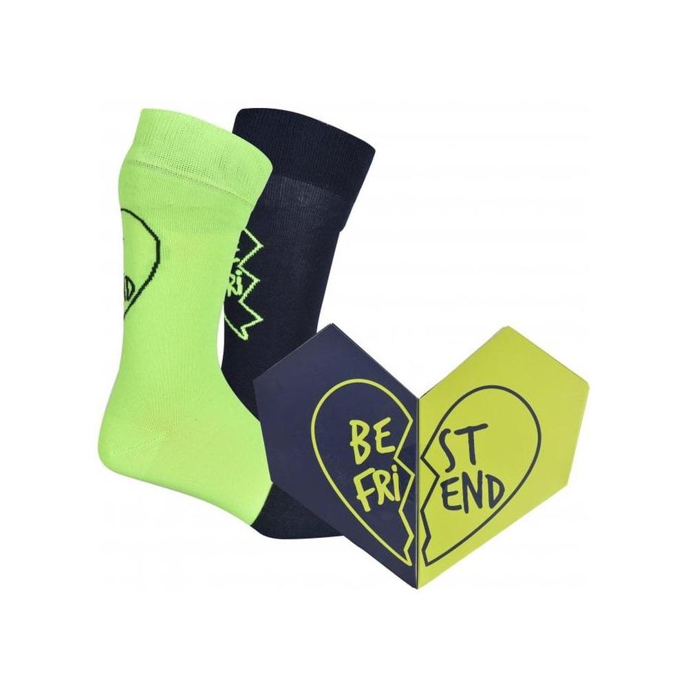 2-Pack Bestie Socks Gift Box, Navy/Green-Happy Socks-UNDERU