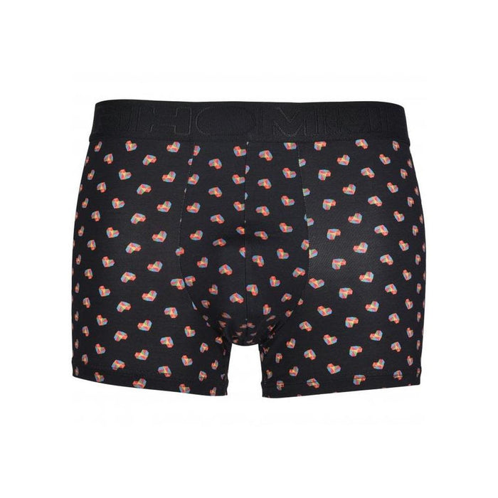 Romeo Hearts Print Boxer Brief, Black-HOM-UNDERU