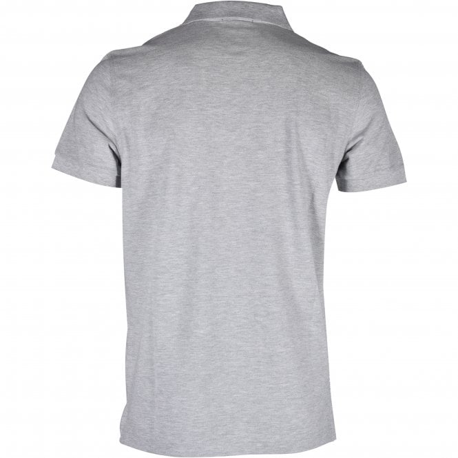 Solid Pique Polo Shirt, Grey Melange-GANT-UNDERU