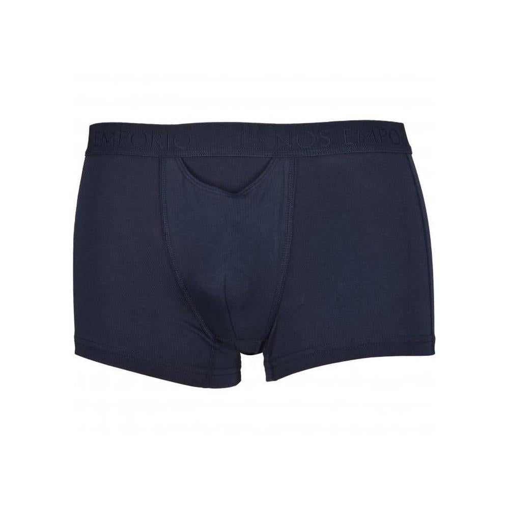 Panos Emporio Men's Organic Cotton Boxer Trunk, Navy