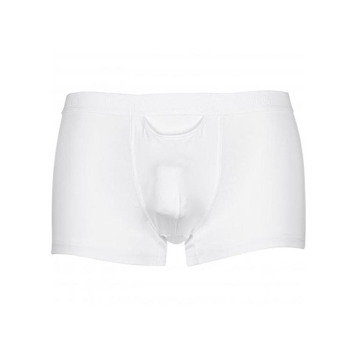 Organic Cotton Boxer Trunk, White-Panos Emporio-UNDERU