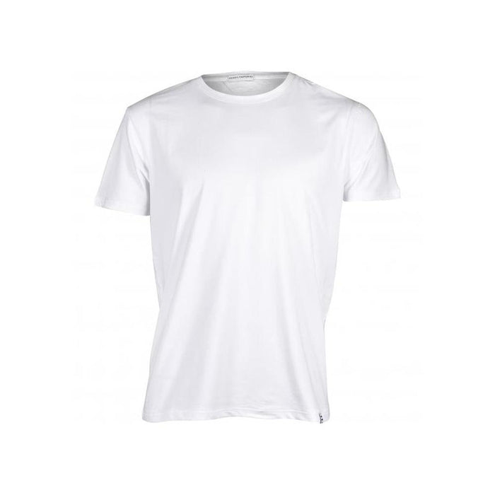 Organic Cotton Crew-Neck T-Shirt, White-Panos Emporio-UNDERU