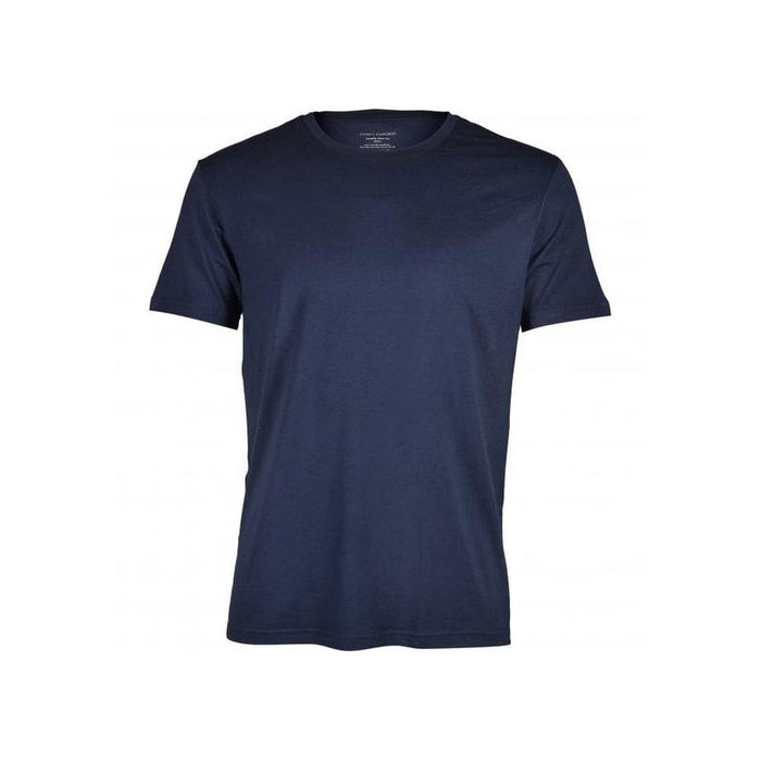 Bamboo Cotton Crew-Neck T-Shirt, Navy-Panos Emporio-UNDERU