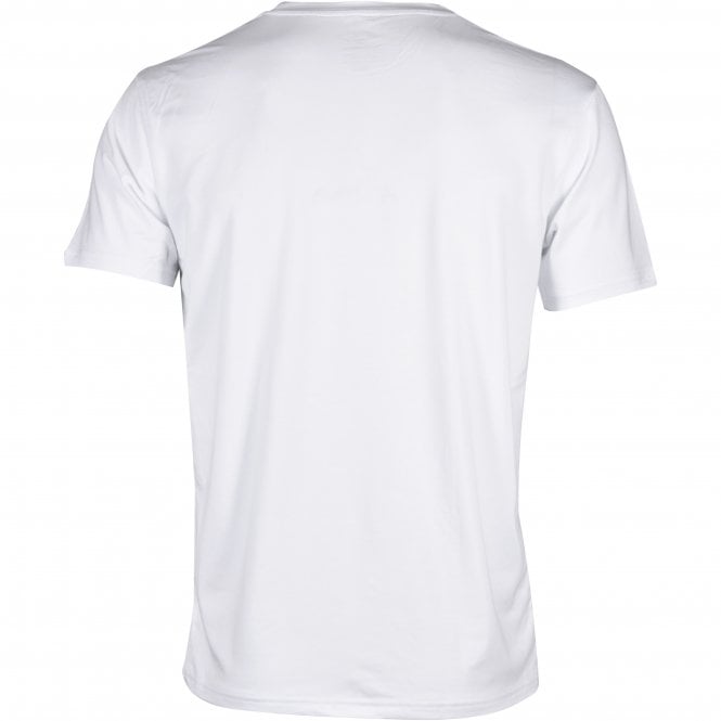 Bamboo Cotton Crew-Neck T-Shirt, White-Panos Emporio-UNDERU