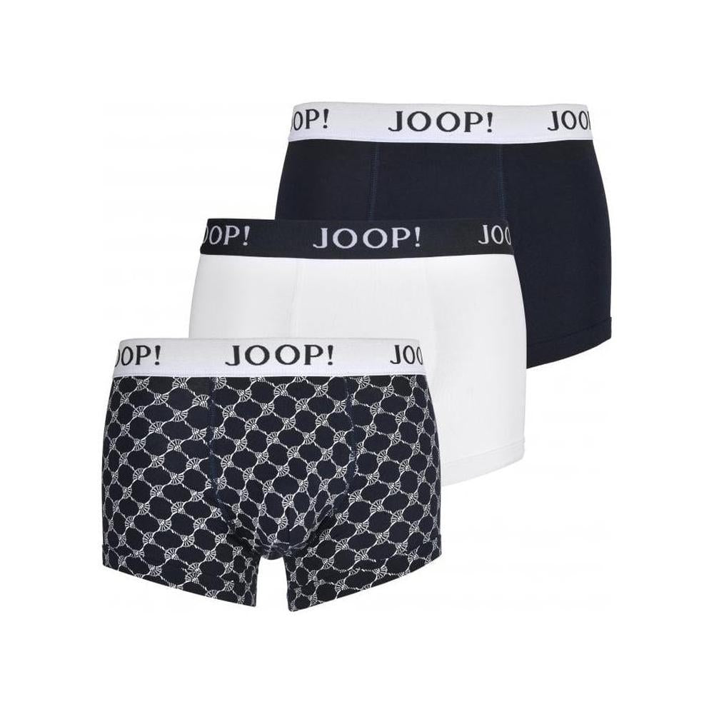 3-Pack Cornflower Print Boxer Trunks, Navy/white-Joop!-UNDERU