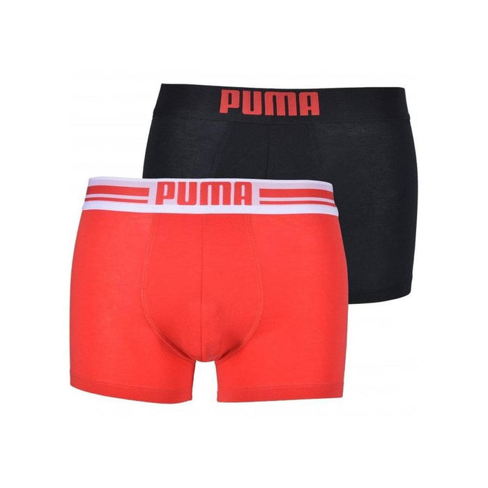 Puma-2-Pack Placed Logo Boxer Briefs, Red/Black-UNDERU