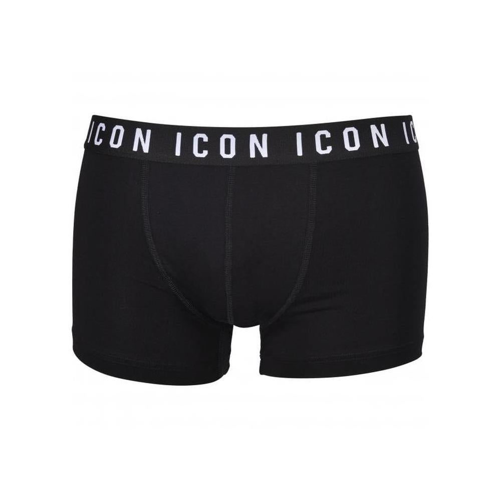 ICON Logo Boxer Trunk, Black-DSquared2-UNDERU