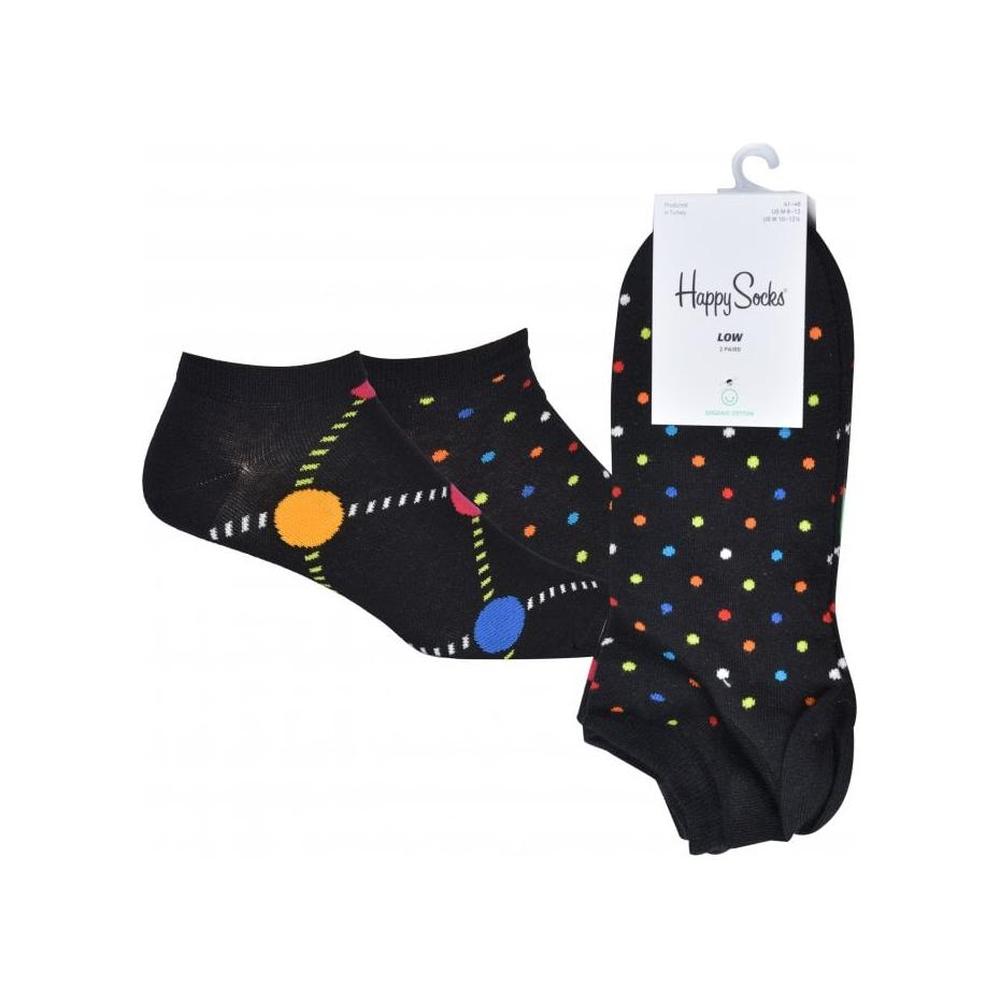 2-Pack Dot Lover Trainer Socks, Black/multi-Happy Socks-UNDERU
