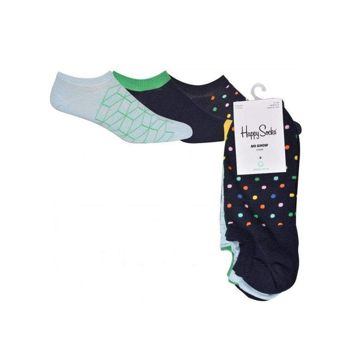 3-Pack Dot Lover No-Show Trainer Socks, Navy/blue-Happy Socks-UNDERU
