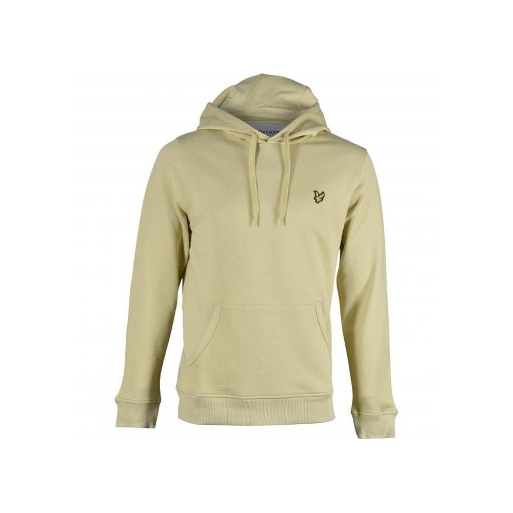 Jersey Pullover Hoodie, Natural Green-Lyle & Scott-UNDERU