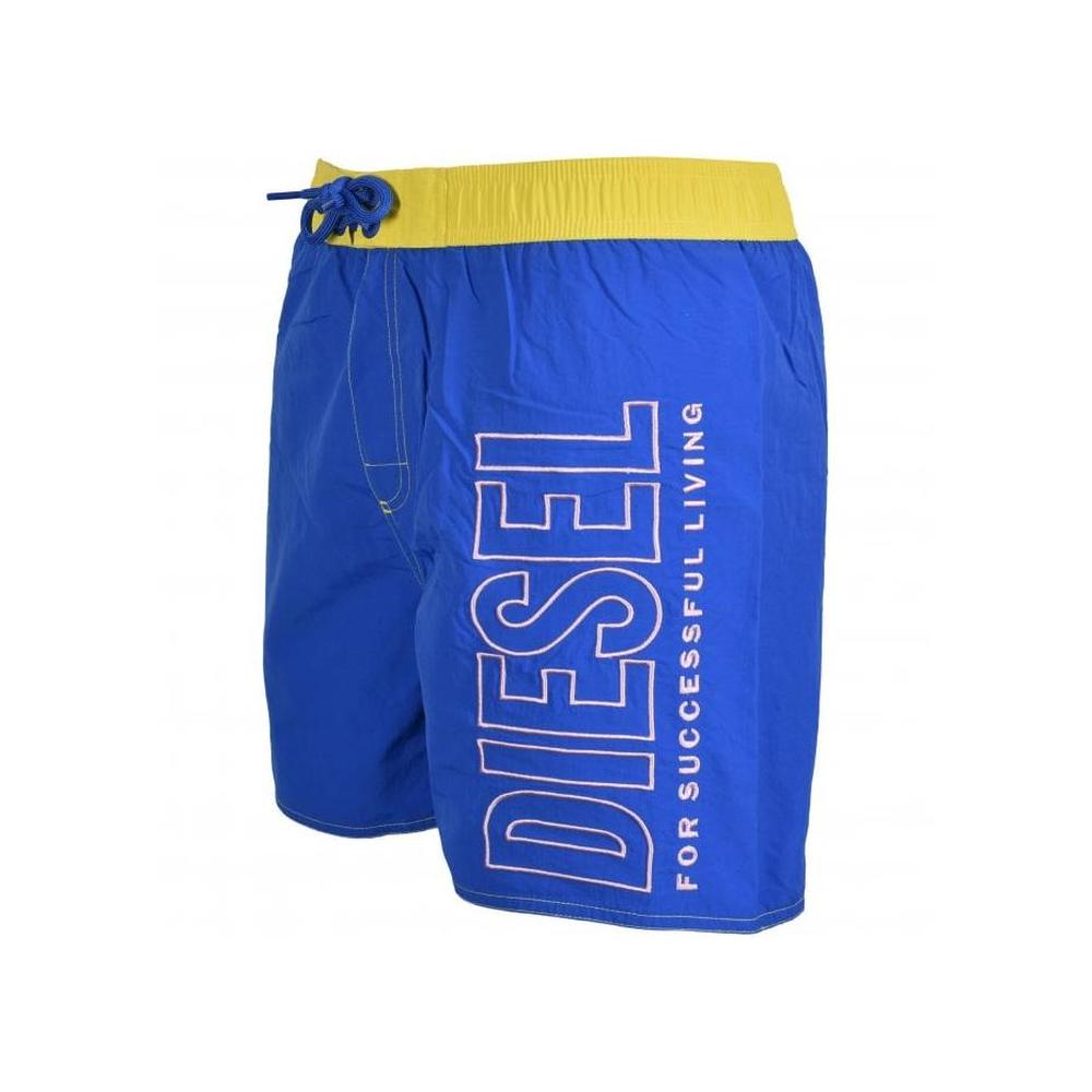 Embroidered Side Logo Swim Shorts, Rich Blue-Diesel-UNDERU